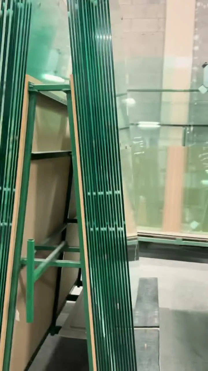 Glass panels stored inside the Vivid facility